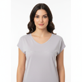 Shiny gray t-shirt