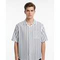 Striped Short Sleeve Shirt - Front View