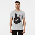 Front view - The Batman Graphic Tee on male model