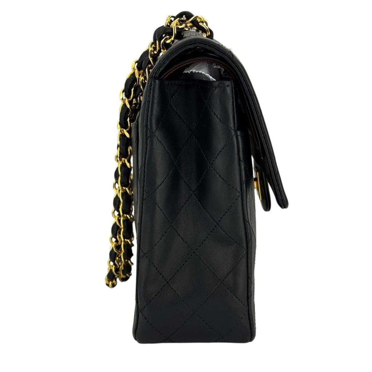 Black Geometric Shoulder Bag